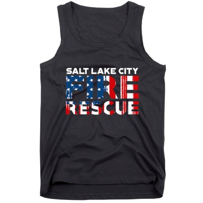 Salt Lake City Utah Fire Rescue Department Firefighters Duty Tank Top
