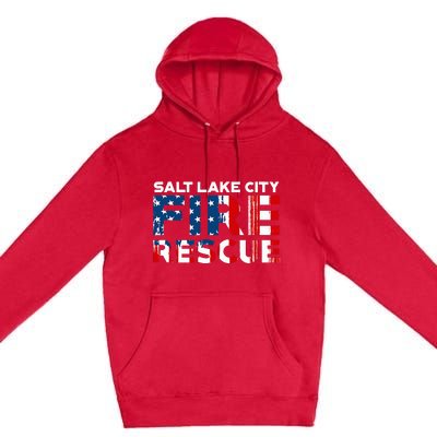 Salt Lake City Utah Fire Rescue Department Firefighters Duty Premium Pullover Hoodie