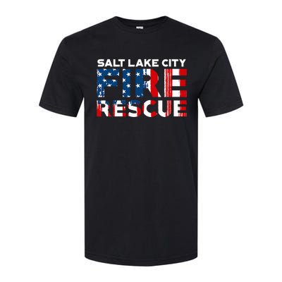 Salt Lake City Utah Fire Rescue Department Firefighters Duty Softstyle CVC T-Shirt