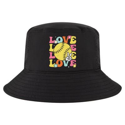 Softball Love Cute Softball Cool Comfort Performance Bucket Hat