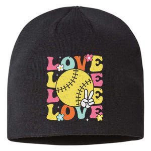 Softball Love Cute Softball Sustainable Beanie