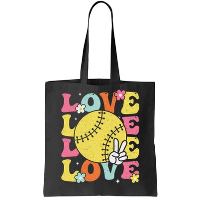 Softball Love Cute Softball Tote Bag