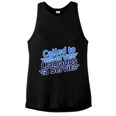 Spanish Language Called To Serve Lds Missionary Mission Ladies PosiCharge Tri-Blend Wicking Tank