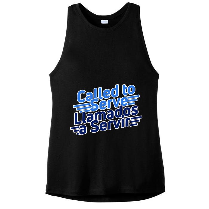Spanish Language Called To Serve Lds Missionary Mission Ladies PosiCharge Tri-Blend Wicking Tank