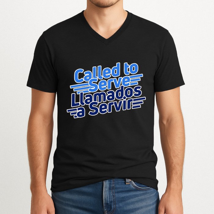 Spanish Language Called To Serve Lds Missionary Mission V-Neck T-Shirt