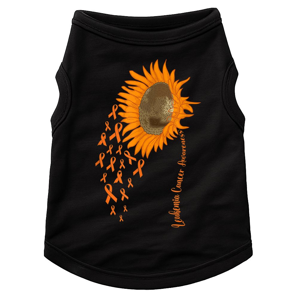 Sunflower Leukemia Cancer Awareness Doggie Tank