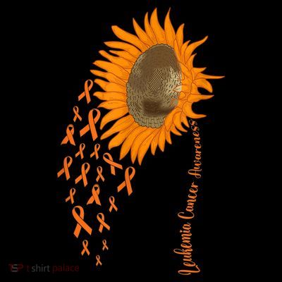 Sunflower Leukemia Cancer Awareness T-Shirt