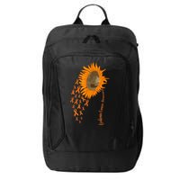 Sunflower Leukemia Cancer Awareness City Backpack