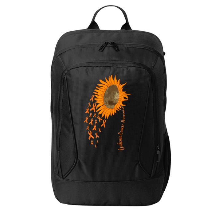 Sunflower Leukemia Cancer Awareness City Backpack