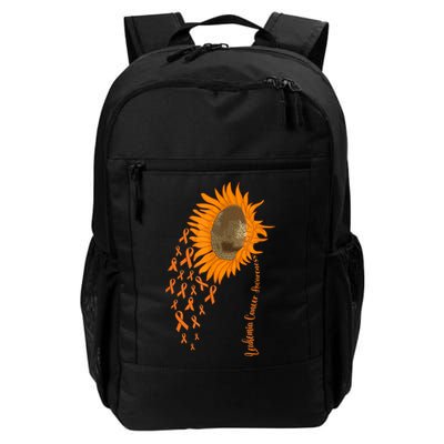 Sunflower Leukemia Cancer Awareness Backpack