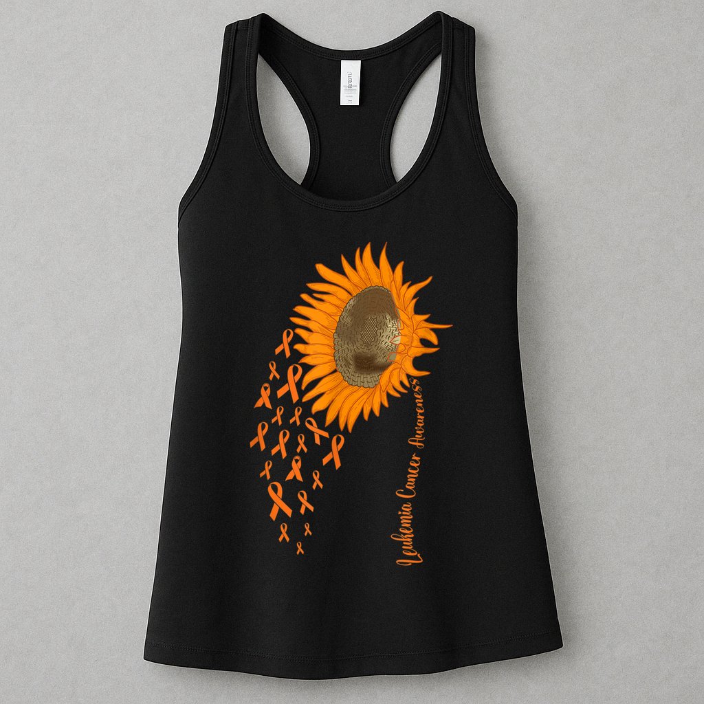 Sunflower Leukemia Cancer Awareness Womens Tank Top