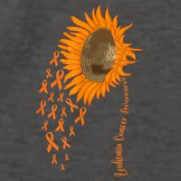 Sunflower Leukemia Cancer Awareness Vector Backpack