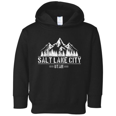 Salt Lake City Utah Mountains Nature Souvenir Toddler Hoodie