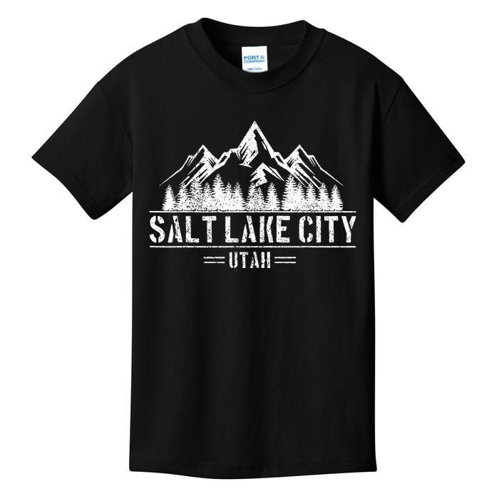 Salt Lake City Utah Mountains Nature Souvenir Kids T-Shirt