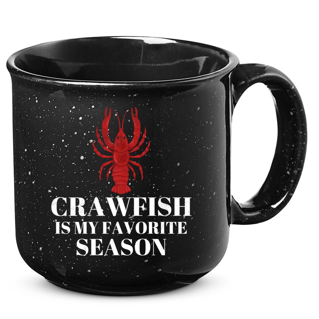Seafood Lover Crawfish Is My Favorite Season Cool Gift 15oz Campfire Ceramic Mug