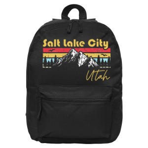 Salt Lake City Utah Roots Hometown 16 in Basic Backpack