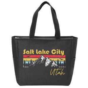 Salt Lake City Utah Roots Hometown Zip Tote Bag