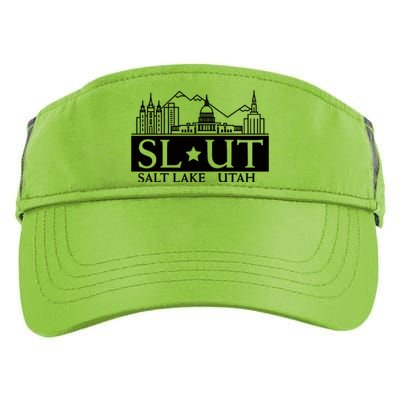 Salt Lake City Utah Ut Hometown Home State Pride Adult Drive Performance Visor