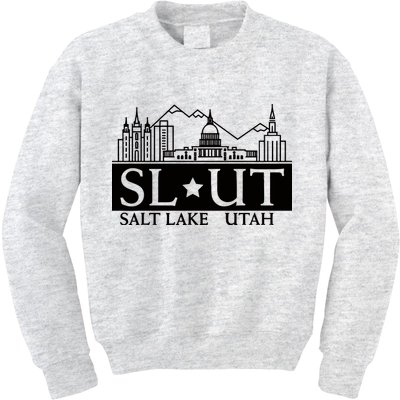 Salt Lake City Utah Ut Hometown Home State Pride Kids Sweatshirt