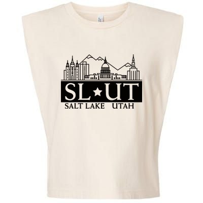 Salt Lake City Utah Ut Hometown Home State Pride Garment-Dyed Women's Muscle Tee