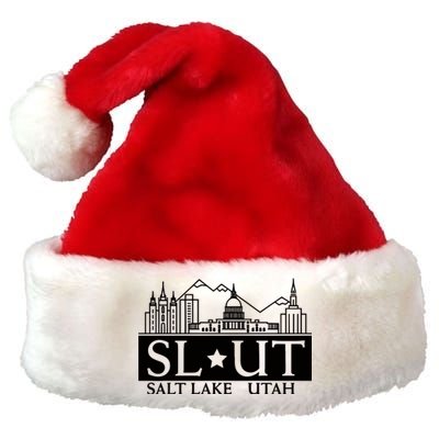 Salt Lake City Utah Ut Hometown Home State Pride Premium Christmas Santa Hat