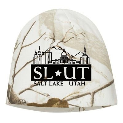 Salt Lake City Utah Ut Hometown Home State Pride Kati - Camo Knit Beanie