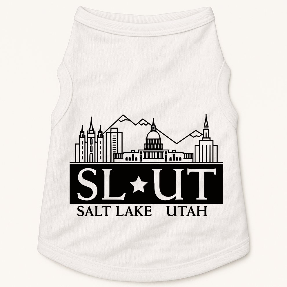 Salt Lake City Utah Ut Hometown Home State Pride Doggie Tank