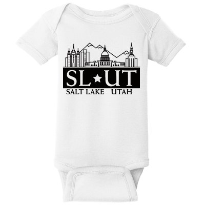 Salt Lake City Utah Ut Hometown Home State Pride Baby Bodysuit
