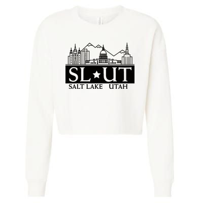Salt Lake City Utah Ut Hometown Home State Pride Cropped Pullover Crew