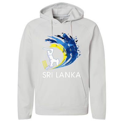 Sri Lanka Cricket 2024 Sri Lankan Cricket Jersey Performance Fleece Hoodie