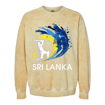 Sri Lanka Cricket 2024 Sri Lankan Cricket Jersey Colorblast Crewneck Sweatshirt