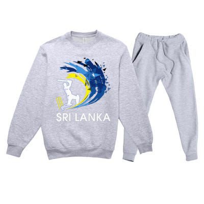 Sri Lanka Cricket 2024 Sri Lankan Cricket Jersey Premium Crewneck Sweatsuit Set