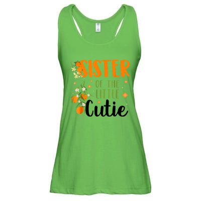 Sister Little Cutie Baby Shower Orange 1st Birthday Party Ladies Essential Flowy Tank