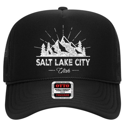 Salt Lake City Utah Vintage Slc Ut Hiking Trucker Hat