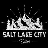 Salt Lake City Utah Vintage Slc Ut Hiking Kids Hoodie