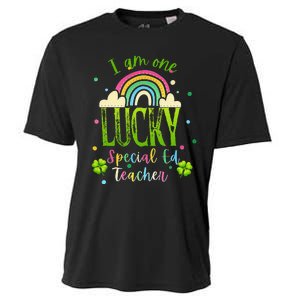 Shamrock Lucky Charmer Irish School Teacher St Patricks Day Cooling Performance Crew T-Shirt