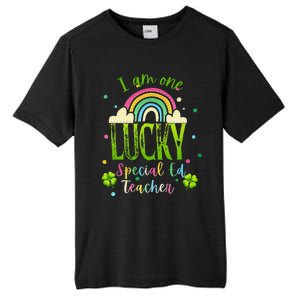 Shamrock Lucky Charmer Irish School Teacher St Patricks Day Tall Fusion ChromaSoft Performance T-Shirt