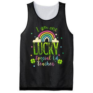 Shamrock Lucky Charmer Irish School Teacher St Patricks Day Mesh Reversible Basketball Jersey Tank