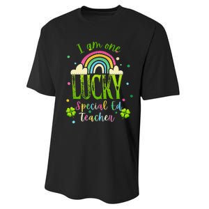 Shamrock Lucky Charmer Irish School Teacher St Patricks Day Performance Sprint T-Shirt