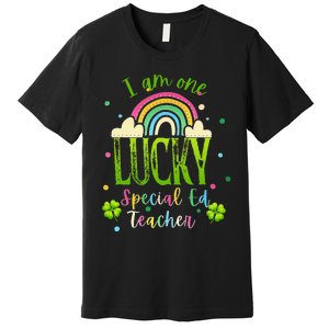 Shamrock Lucky Charmer Irish School Teacher St Patricks Day Premium T-Shirt