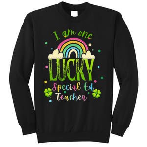 Shamrock Lucky Charmer Irish School Teacher St Patricks Day Tall Sweatshirt