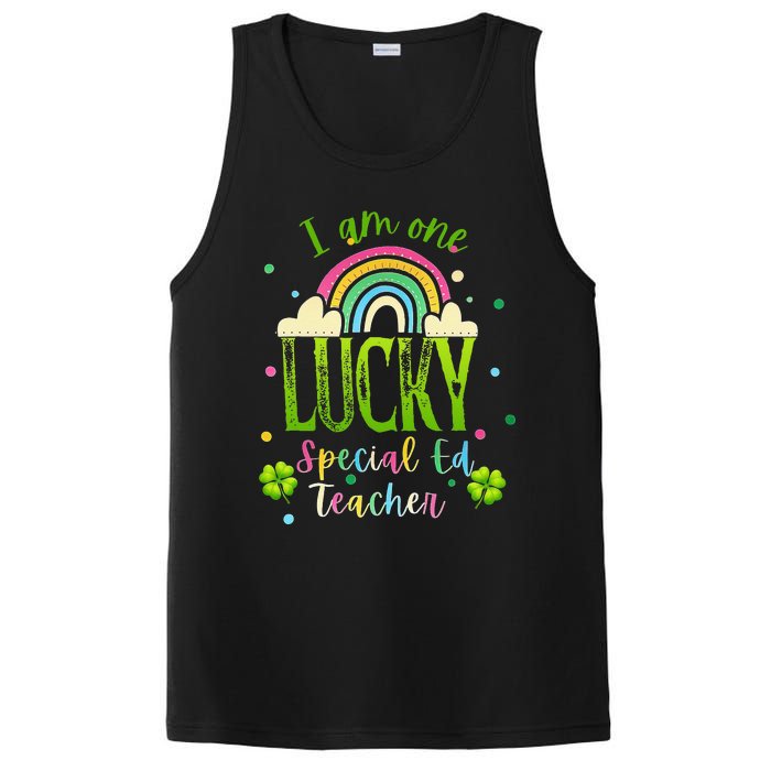 Shamrock Lucky Charmer Irish School Teacher St Patricks Day PosiCharge Competitor Tank