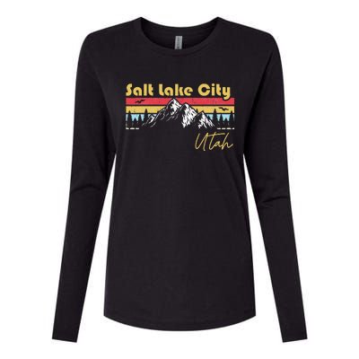 Salt Lake City Utah Roots Hometown Vintage Home State Pride Womens Cotton Relaxed Long Sleeve T-Shirt