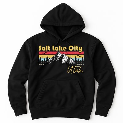 Salt Lake City Utah Roots Hometown Vintage Home State Pride Hoodie