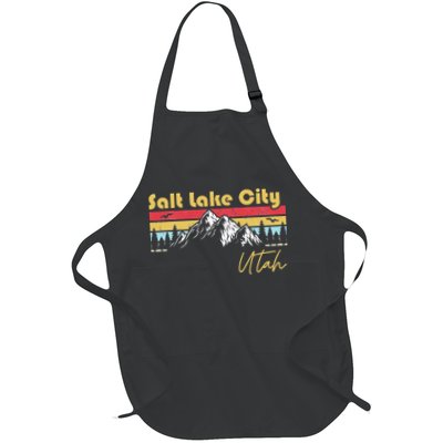 Salt Lake City Utah Roots Hometown Vintage Home State Pride Apron