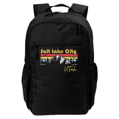 Salt Lake City Utah Roots Hometown Vintage Home State Pride Daily Commute Backpack