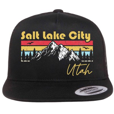 Salt Lake City Utah Roots Hometown Vintage Home State Pride Flatbill Hat