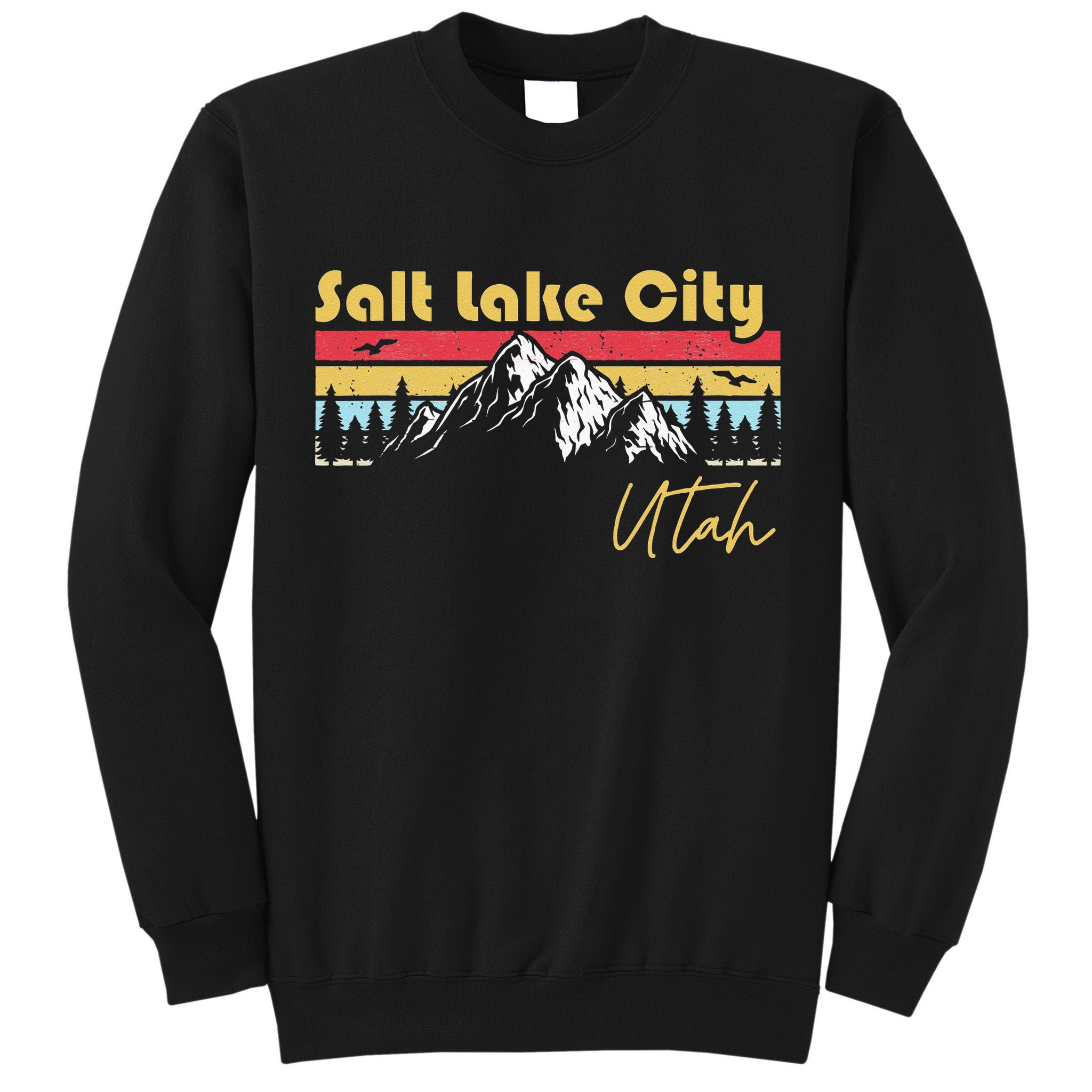Salt Lake City Utah Roots Hometown Vintage Home State Pride Tall Sweatshirt