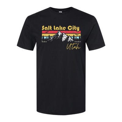 Salt Lake City Utah Roots Hometown Vintage Home State Pride Softstyle® CVC T-Shirt