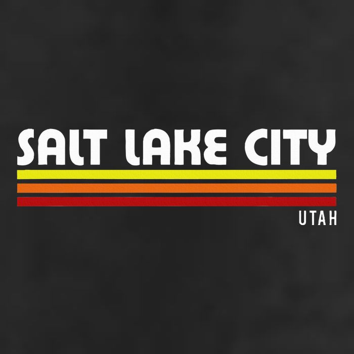 Salt Lake City Utah 7 Panel Mesh Trucker Snapback Hat